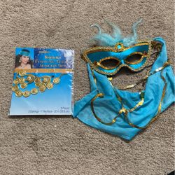 Halloween Costume - Mask & Jewelry  Set