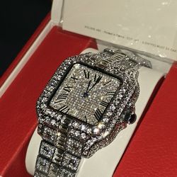 Moissanite Iced Out Watch 