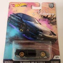 Hot Wheels Black 96 Nissan 180 Sx Type X 
