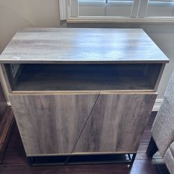 Contemporary Accent Cabinet w/ Shelf & Doors