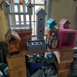 Bird Houses, Planter Boxes, Shelve’s, Tool Boxes, & Silverware & Napkin Holder’s 