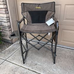 tall camp chair/ tray