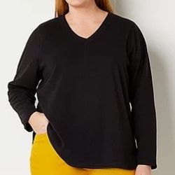 St. John's Bay Polar Fleece Sweatshirt New