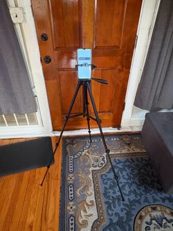 Adjustable Phone Tripod Stand w/ Bluetooth Remote – Fits iPhone & Android
