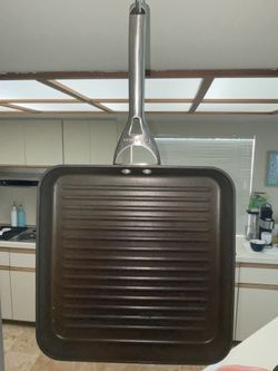 CALPHALON  square grill.  Used.  Ridged,  FREE.  West Kendall area.  FREE.