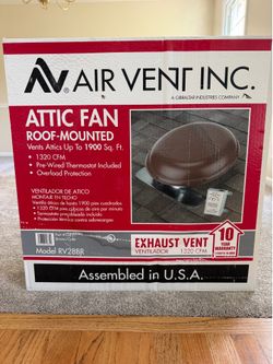 Attic Fan - Roof Mounted