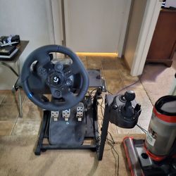 Gaming Steering Setup. 