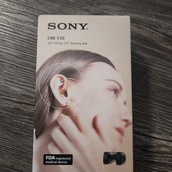 Sony CREC10 Self-Fitting OTC Hearing Aids - Black