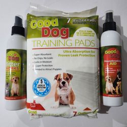 Puppy Training Kit.  Pads, Anti-chew Spray, Housebreaking Aid