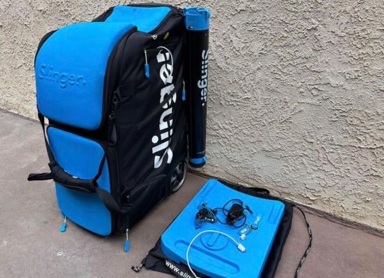 Slinger Tennis Machine with Accessories