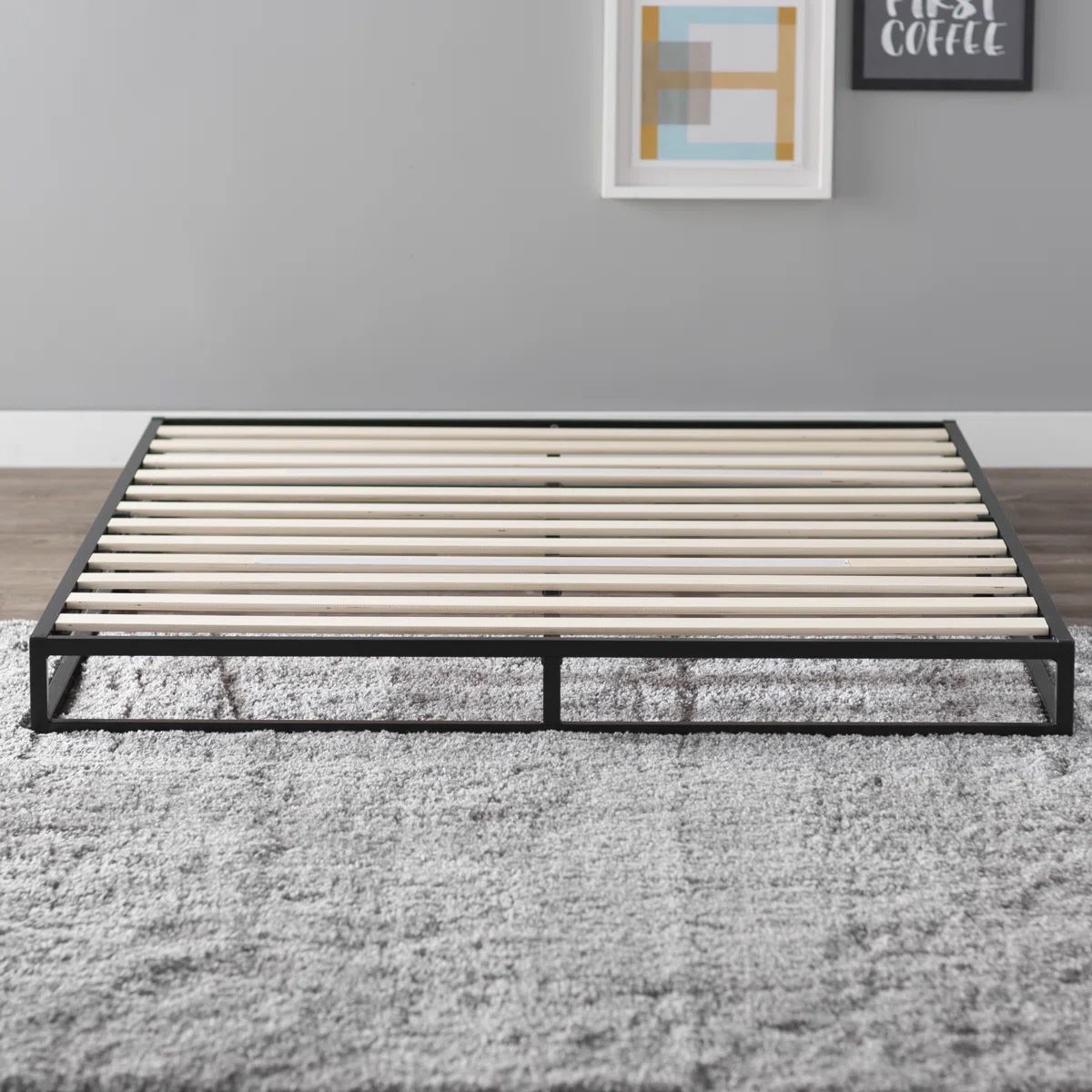 Zinus 6" King Contemporary Modern Steel Platform Bed Frame
