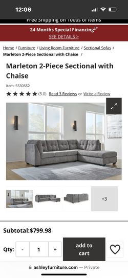 Marleton two sectional brand new.