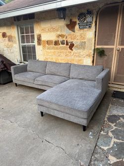Smoke Grey Sectional Couch