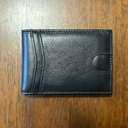 RFID Mens Minimalist Black Wallet New