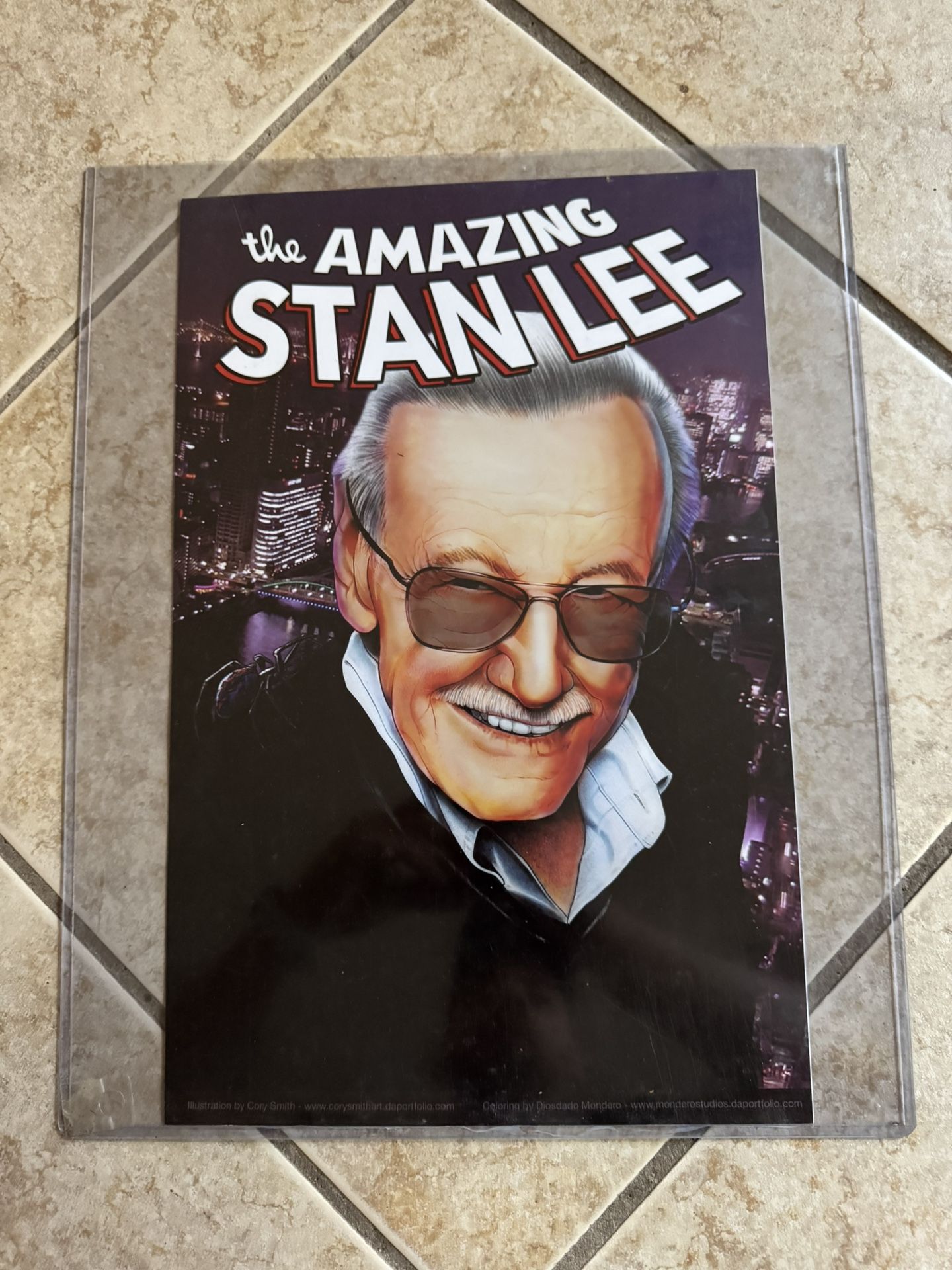 Rare The Amazing Spider-Man The Amazing Stan Lee 17x11 Poster