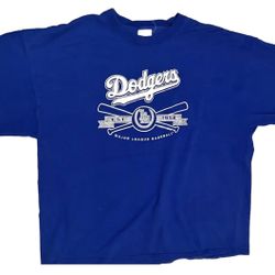 Vtg Los Angeles Dodgers T Shirt L Mlb Baseball 2006 Big Front Graphic Y2k CSA 3X