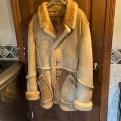 Marlboro Man  Style Mens Shearling Coat