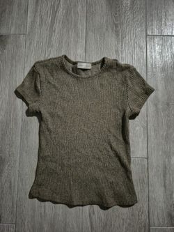 Brown short sleeve shirt