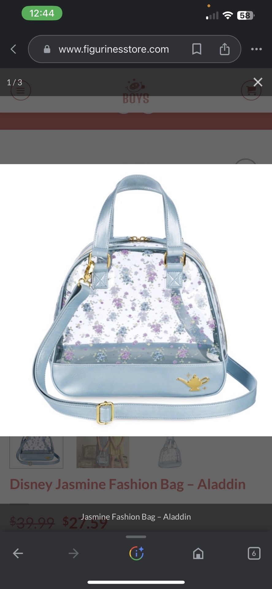Jasmine Clear Purse