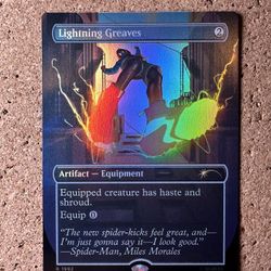 Lightning Greaves SLD #1992 (Rainbow Foil) MTG Spider-Man Secret Lair Drop NM