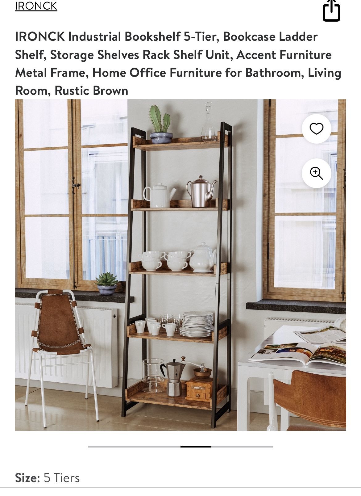 Bookshelf Ladder Shelf