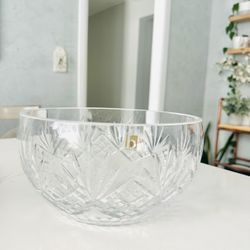 Crystal Bowl,  Barski Crystal brand 10/5 $40