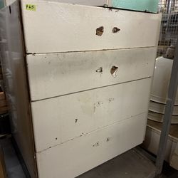Mid Century Metal Base Cabinet