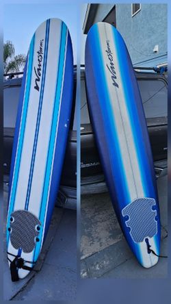 $140ea, 2 available, Wavestorm Foam Surfboard Blue Stripes, good condition, Professionally repaired, leash and fins included