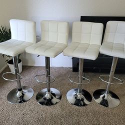 4 White Barstools_Brand New Packed Unassembled