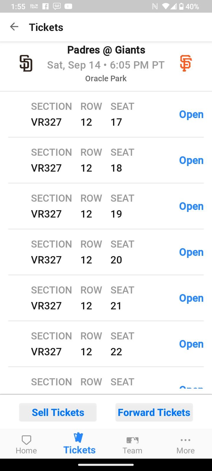 Giants Tickets