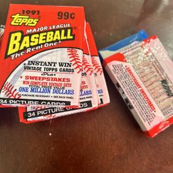 🔥Sealed Vintage Baseball Card Packs/wax /plastic