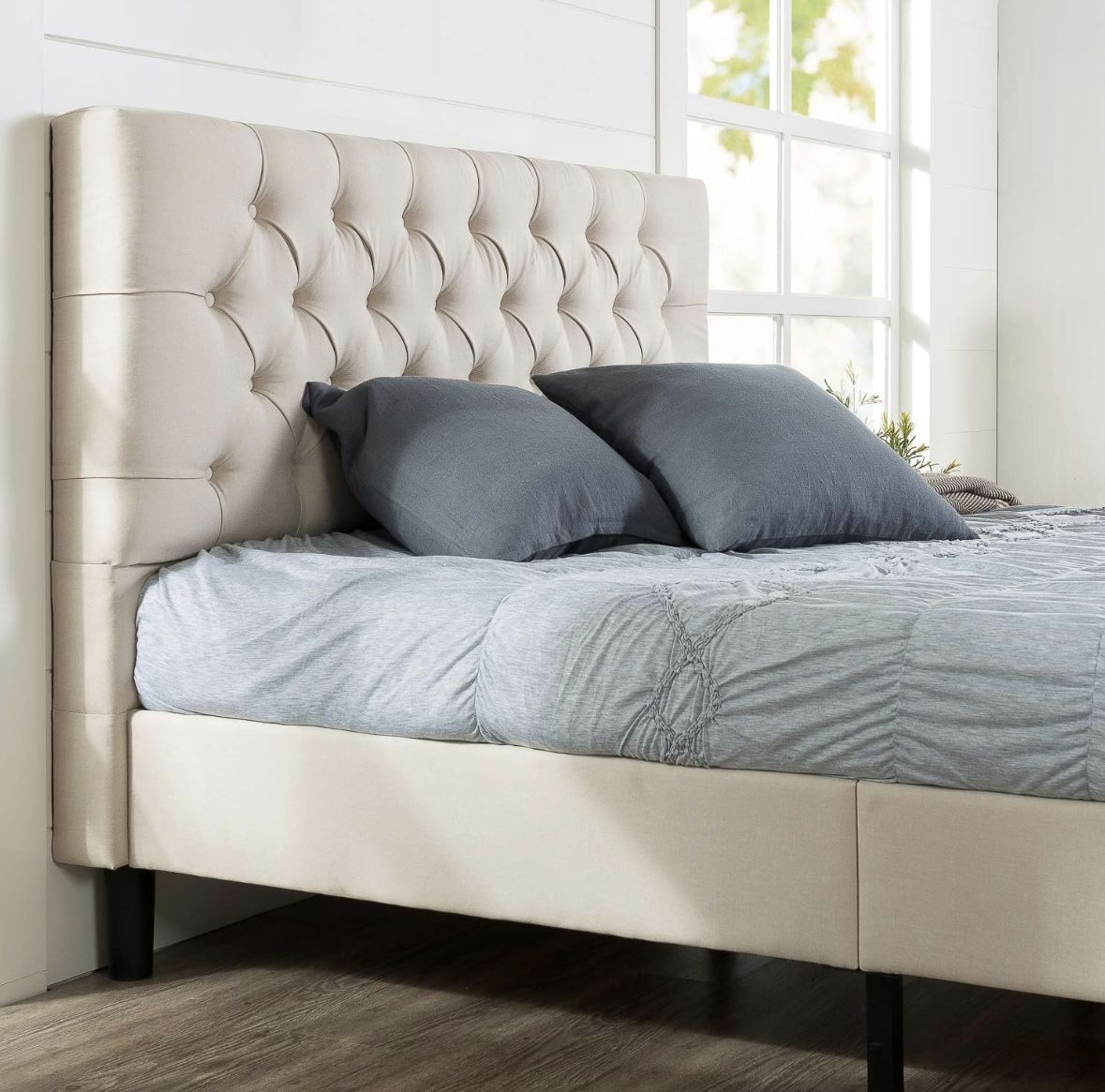 Queen upholstered Bed Frame