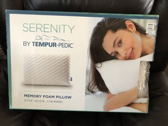 New serenity tempur-pedic pillows. Sells for $39 ea. on Amazon. Asking $20 ea.