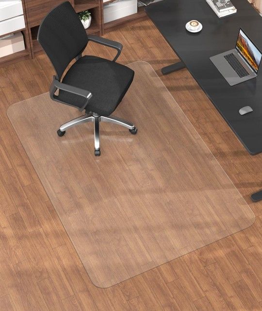 Blvornl Frosted Clear Chair Mat for Hardwood Floor