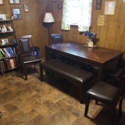 Kitchen Table With Bench And Chairs