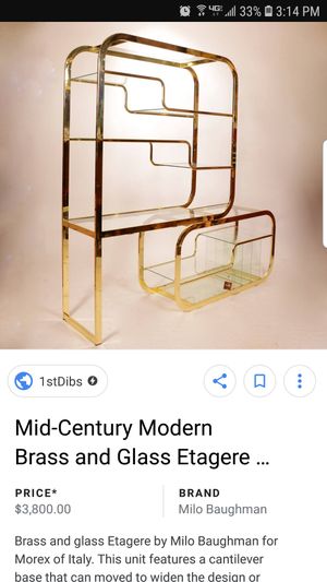 Mid Century Modern Milo Baughman Br And Gl Etagere For In Mid Century Modern Milo Baughman Br And Gl Etagere For In Glendale Az Offerup