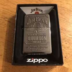 Jim Beam Pewter Zippo Lighter