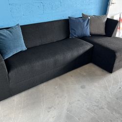 BLACK SECTIONAL SOFA - SILLONES NUEVOS 