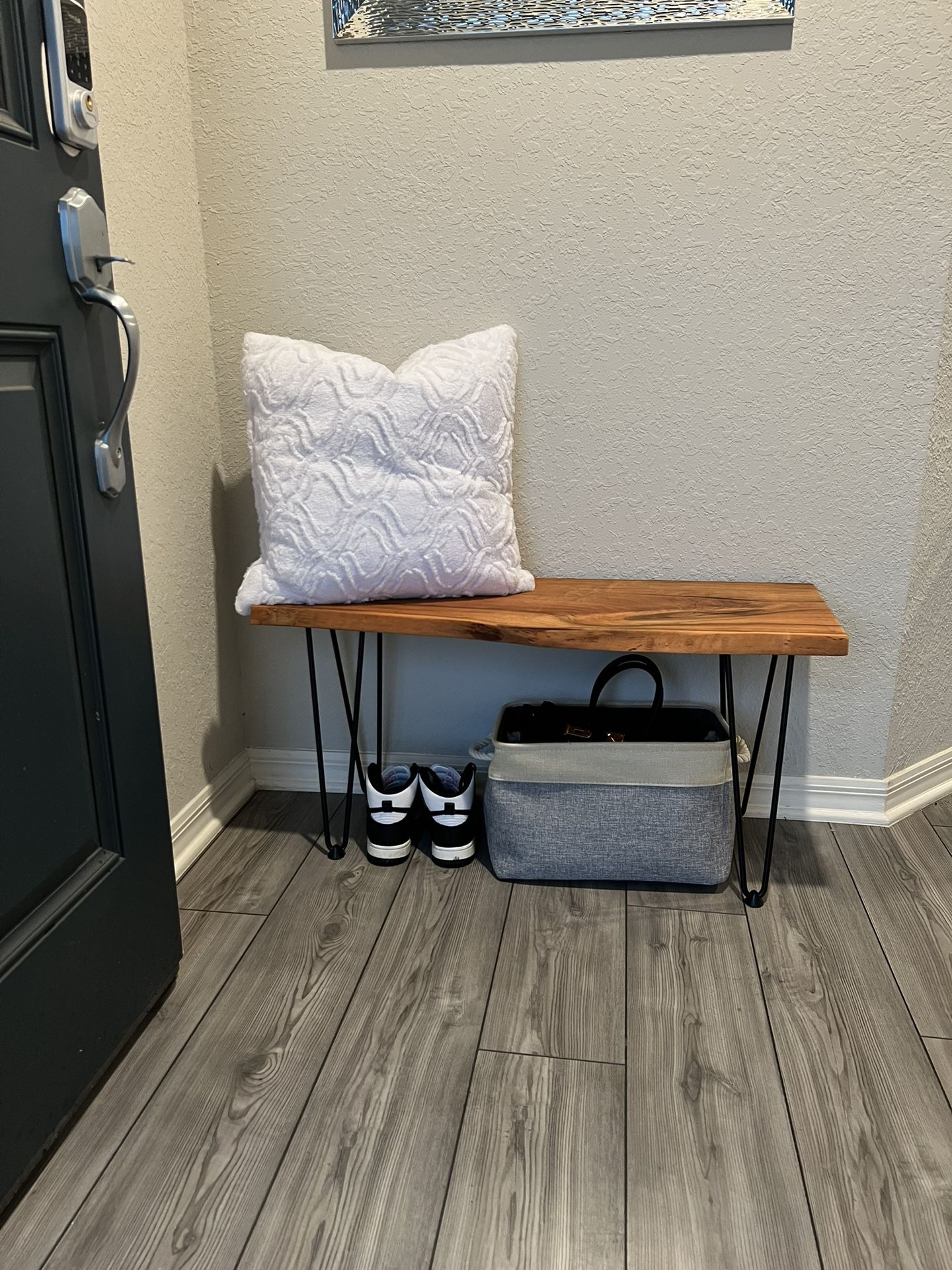 For Sale: Live Edge Cherry Wood Table β Perfect Entryway Piece!