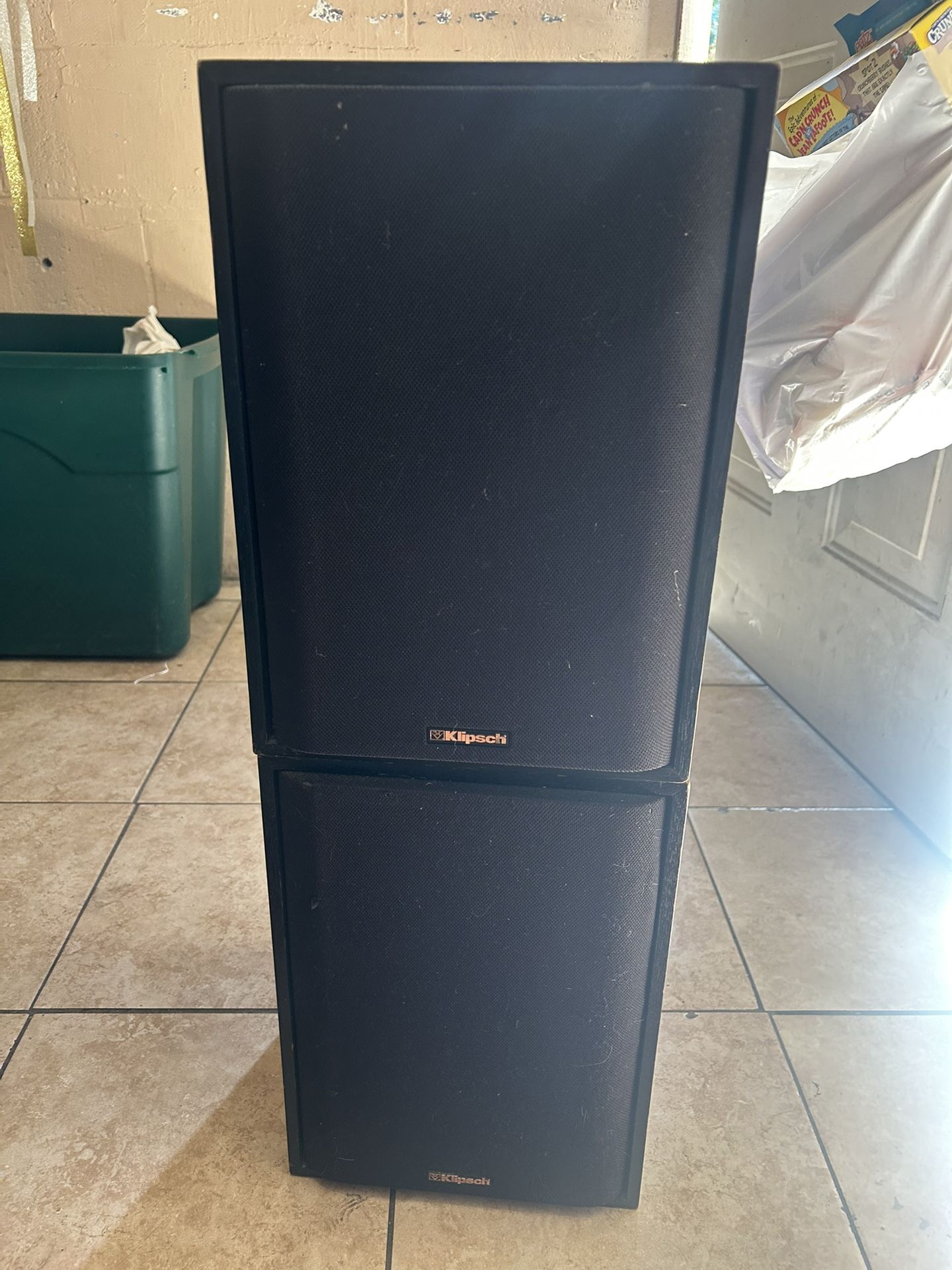 Two Bass Subwoofers And One audio speaker
