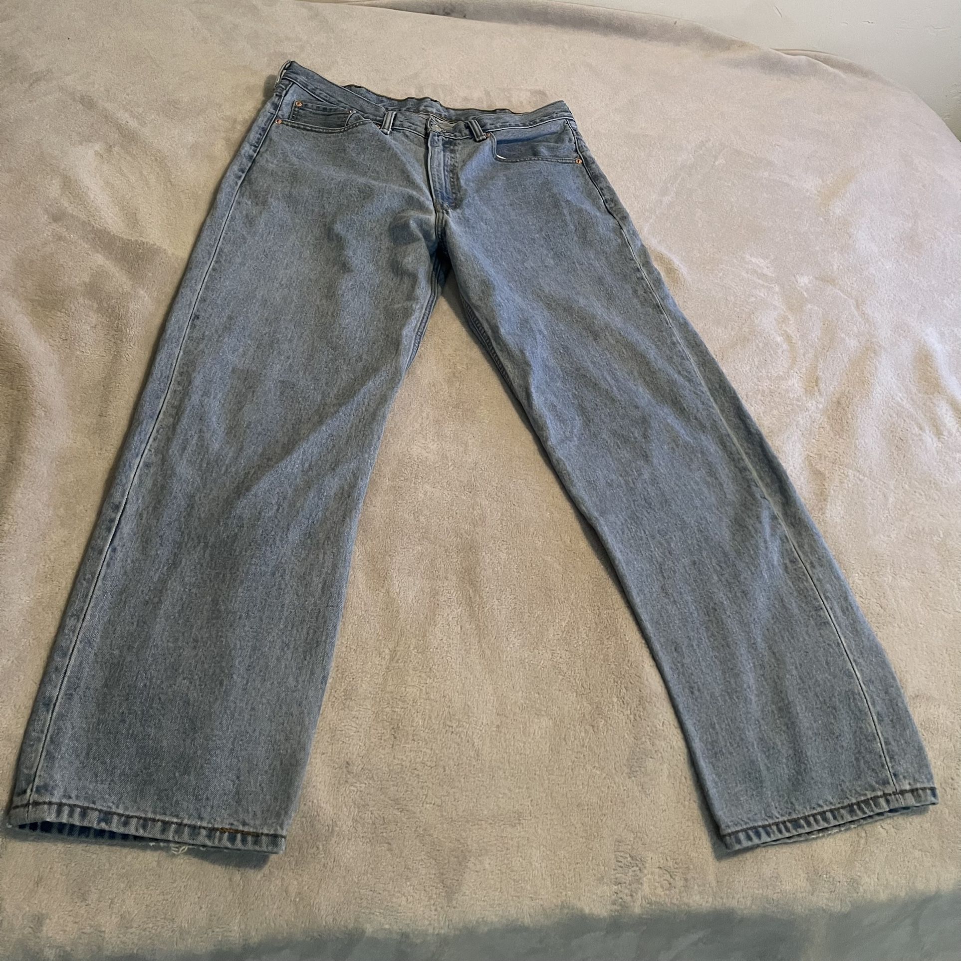 Levi’s 550 Jeans Men 38x34 Blue Bootcut Light Wash Denim High Rise Western Rodeo
