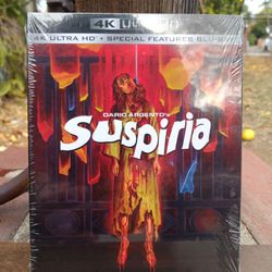 Suspiria (1977) 4K Ultra HD Blu-ray 2 Disc Set With Slipcover Dario Argento Brand New

