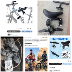 FOR SALE $15
I HAVE A BABY SEAT ADAPTER FOR UR BIKE. *(NEW IN BOX 📦)*