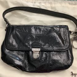 Vintage Coach Black Patent Purse