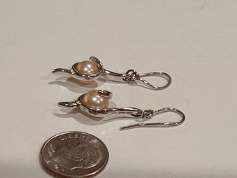 Elegant Ivory Pearl 925 Sterling Silver Dangle Earrings West Las Vegas See My Listings Summerlin