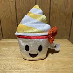Disney Parks Plush Pineapple Dole Whip Aloha Swirl Stuffed Animal Food Stuff 9”