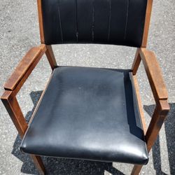 Pair of Wood arm chairs