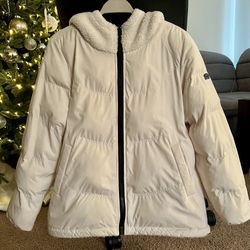 WOMEN'S jacket Koolaburra By UGG, cream, reversible, winter, size S/M, EUC