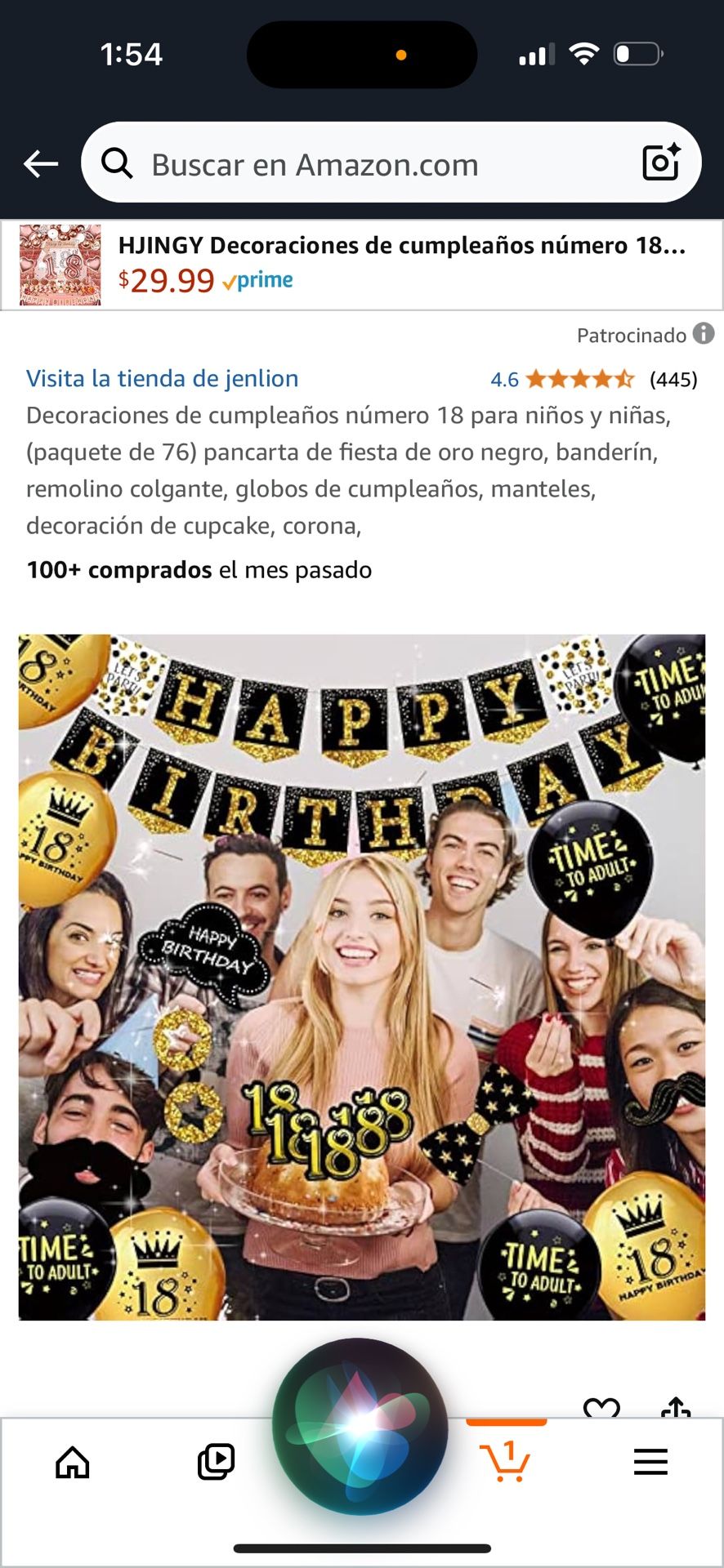 18 Birthday Party Decoración Set