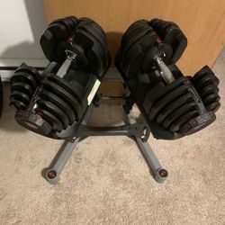 Bowflex 1090 Adjustable Dumbbells with Bowflex Stand